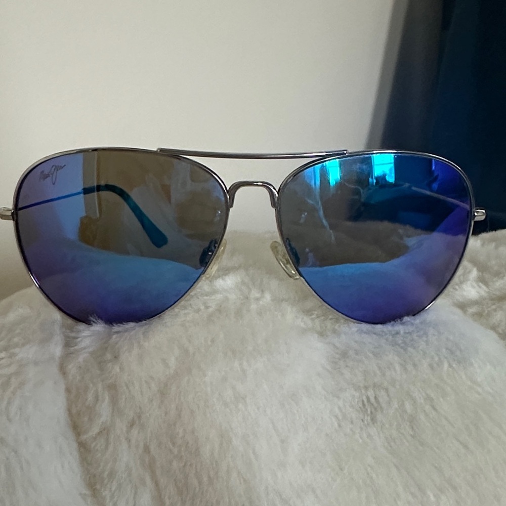 Maui Jim Blue Aviator Sunglasses